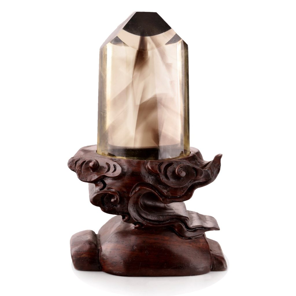 水晶茶晶內景山景擺件