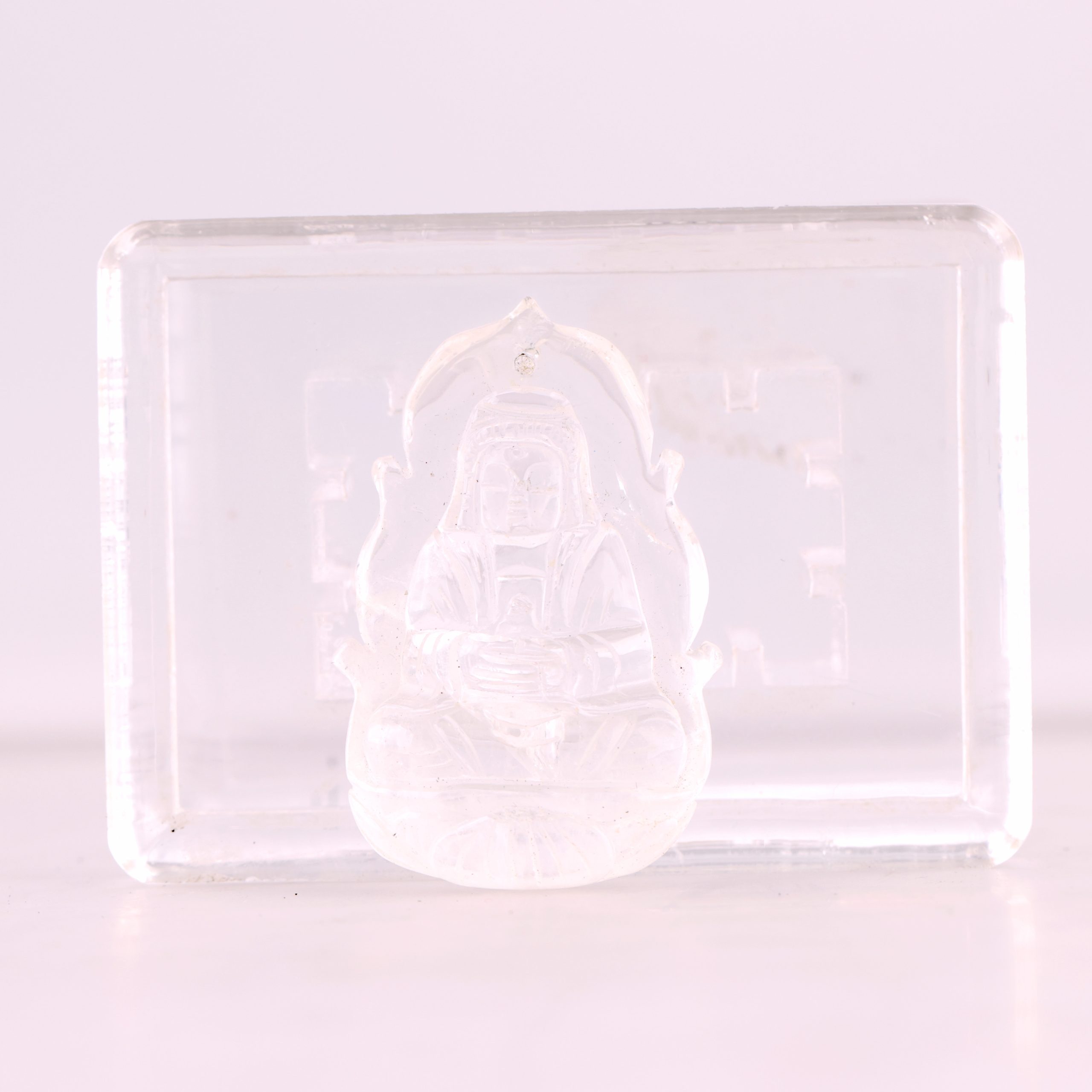 水晶收藏 白水晶觀音吊墜