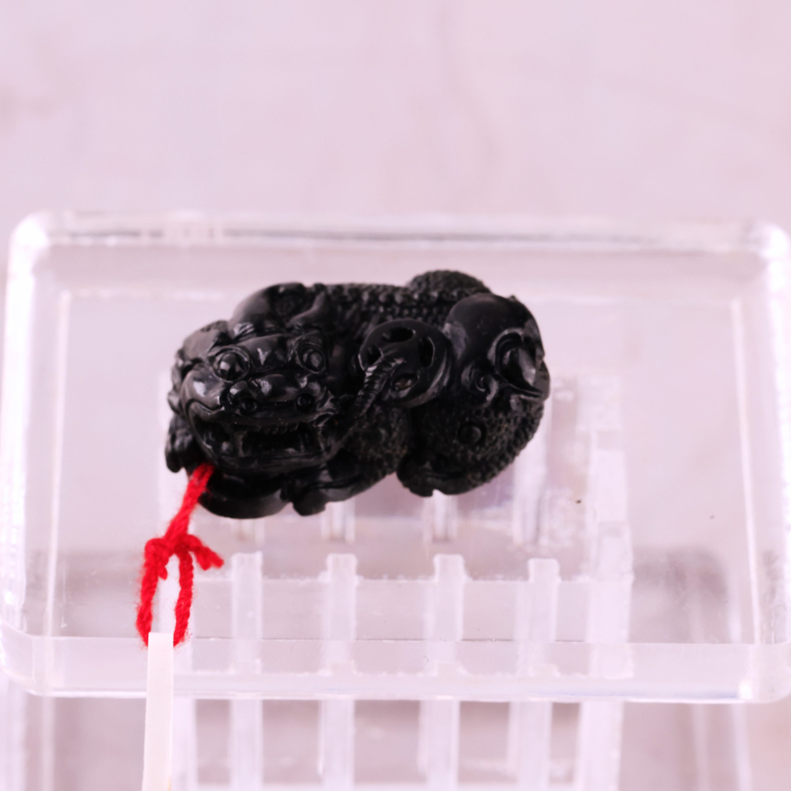 翡翠收藏 墨翠貔貅吊墜