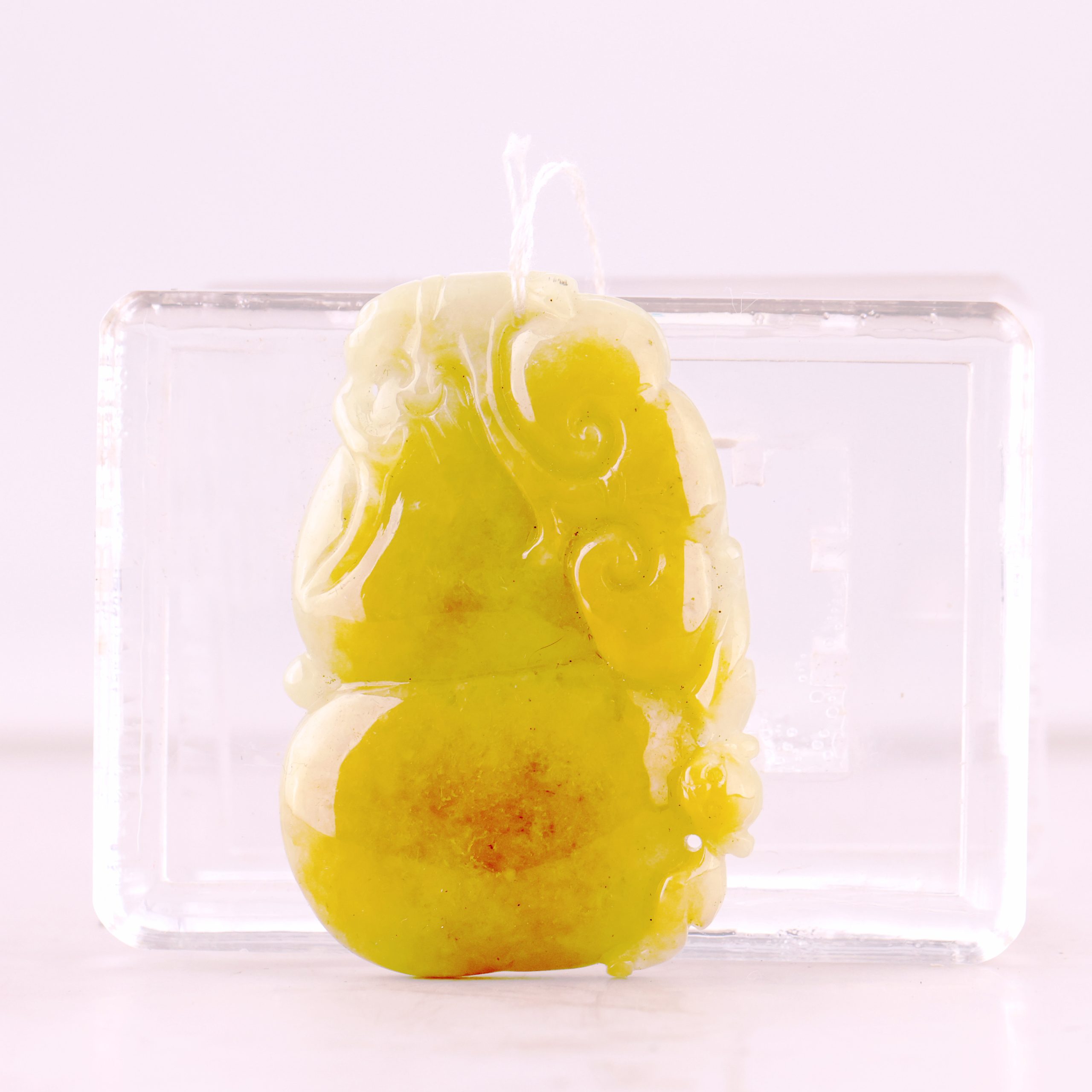 翡翠收藏 黃翡葫蘆吊墜
